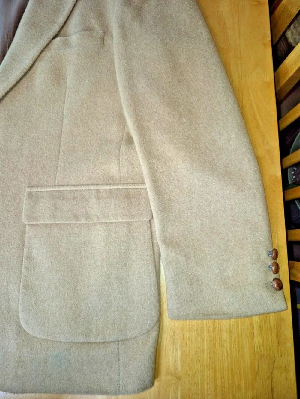 100% Camel Hair Sport Coat Blazer – Made in USA – Size 42 Don Douglass
